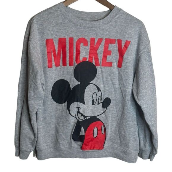 Disney Gray Mickey Mouse Sweater size Medium - Picture 1 of 5